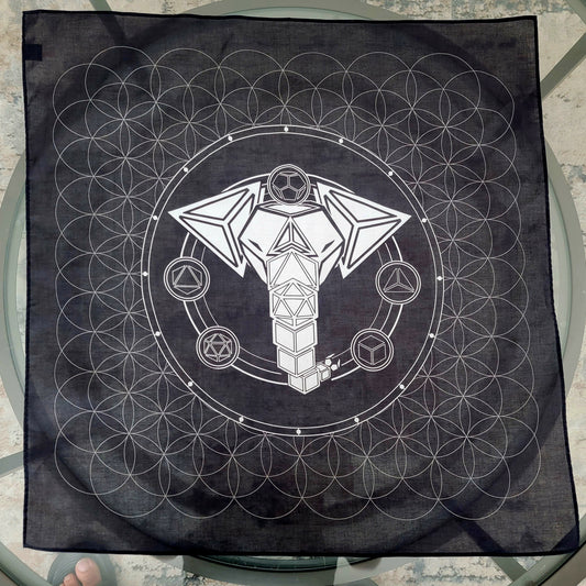 ELEPHANT SPIRIT | CLOTH BANDANA | CRYSTAL GRID | $11.11