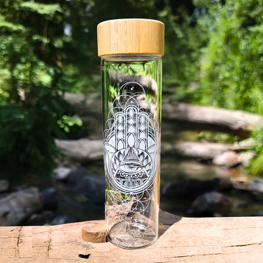 HAMSA VIBE BOTTLES | BAMBOO CAP | 20 OZ.